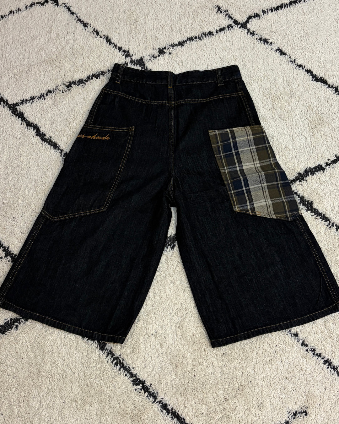 チェックポケットハーフパンツ TK0099