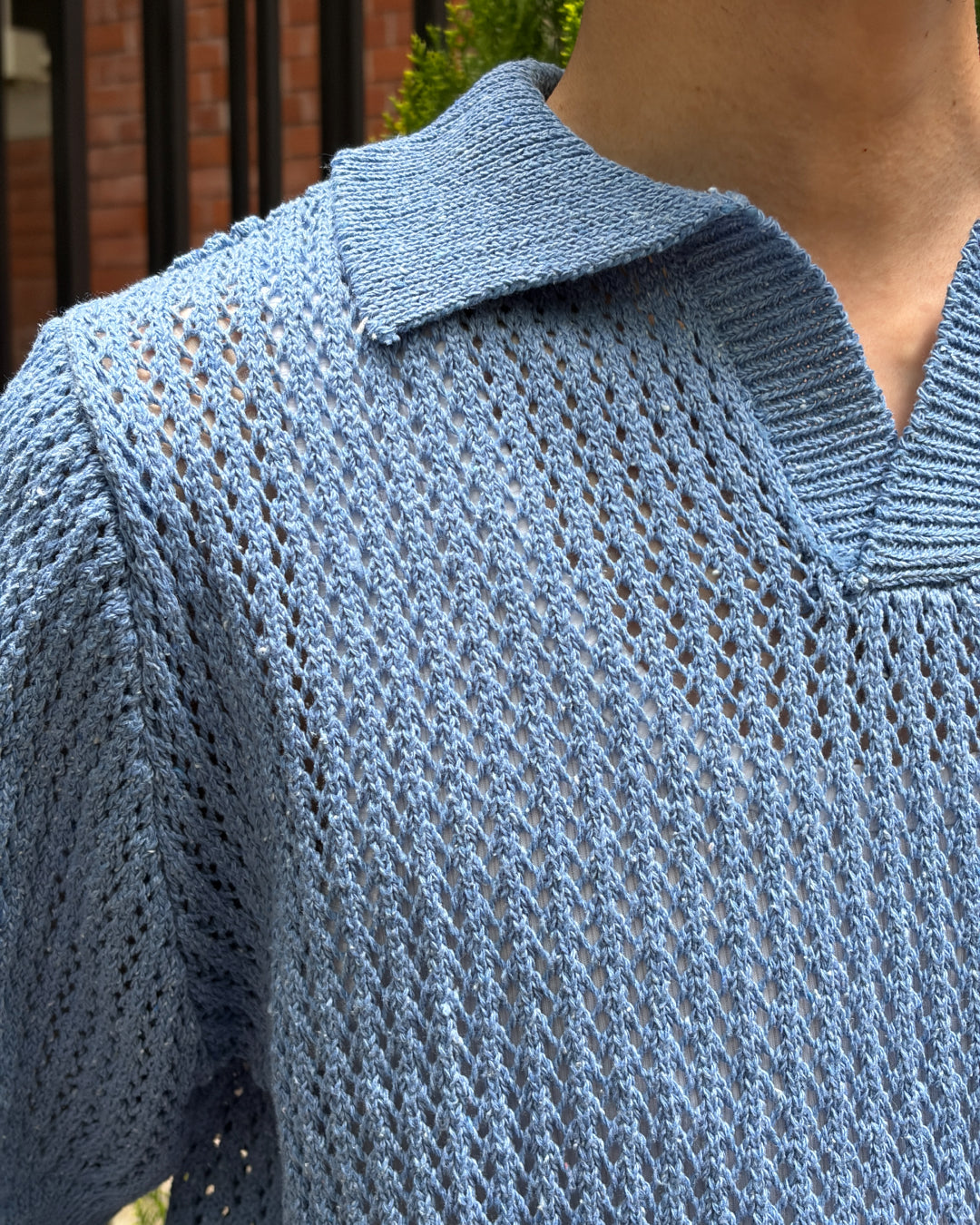 メッシュスキッパーニット YK0103