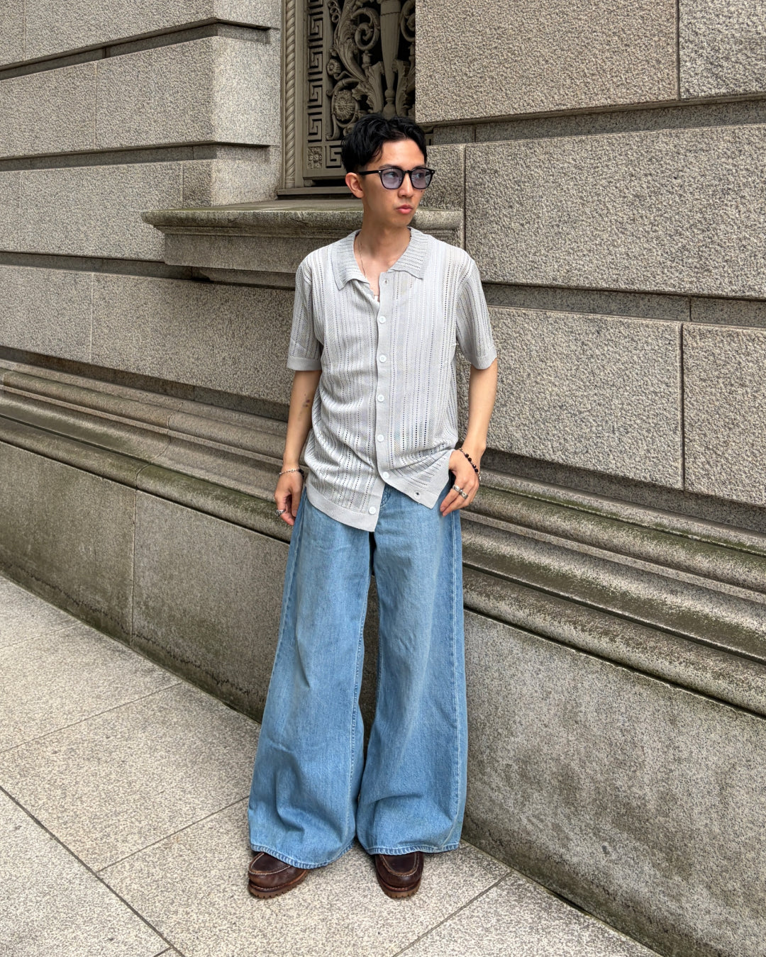 ボタンオープンサマーニシャツ TK0104