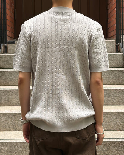 ヘンリーネックサマーニット TK0112