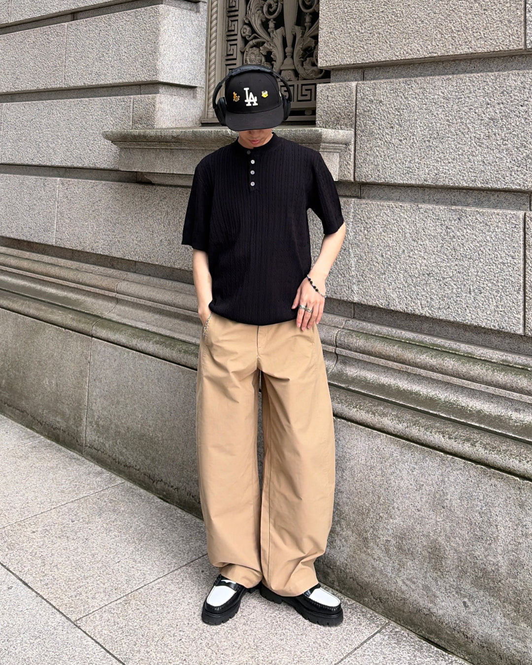 ヘンリーネックサマーニット TK0112