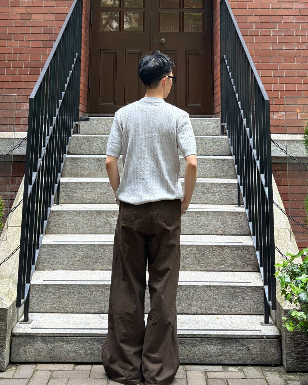 ヘンリーネックサマーニット TK0112