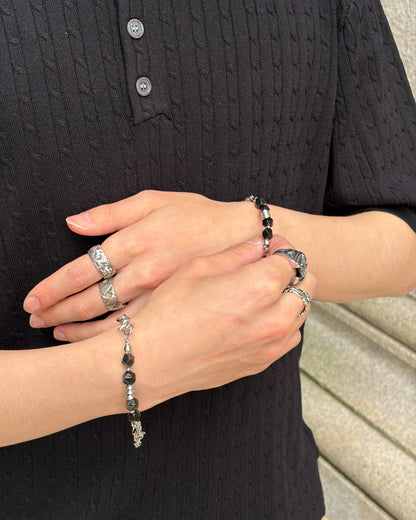 ブラックストーンブレスレット TK0115