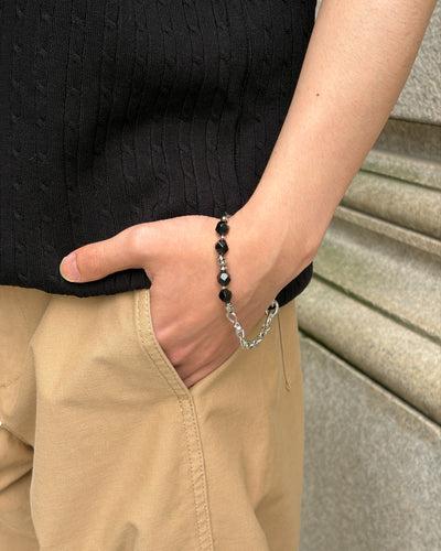ブラックストーンブレスレット TK0115