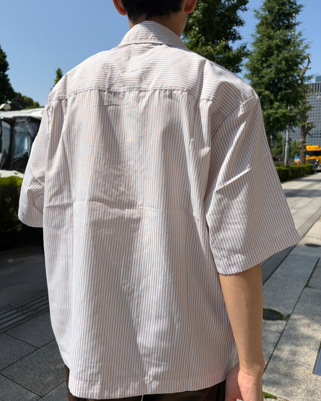 フィットショーツストライプシャツ TK0127