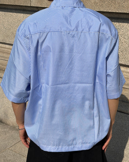 フィットショーツストライプシャツ TK0127