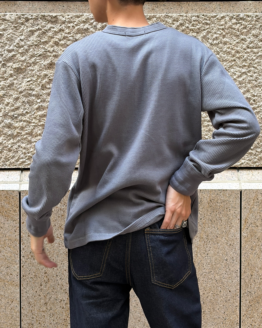 ベーシックヘンリーネックトップス TK0167