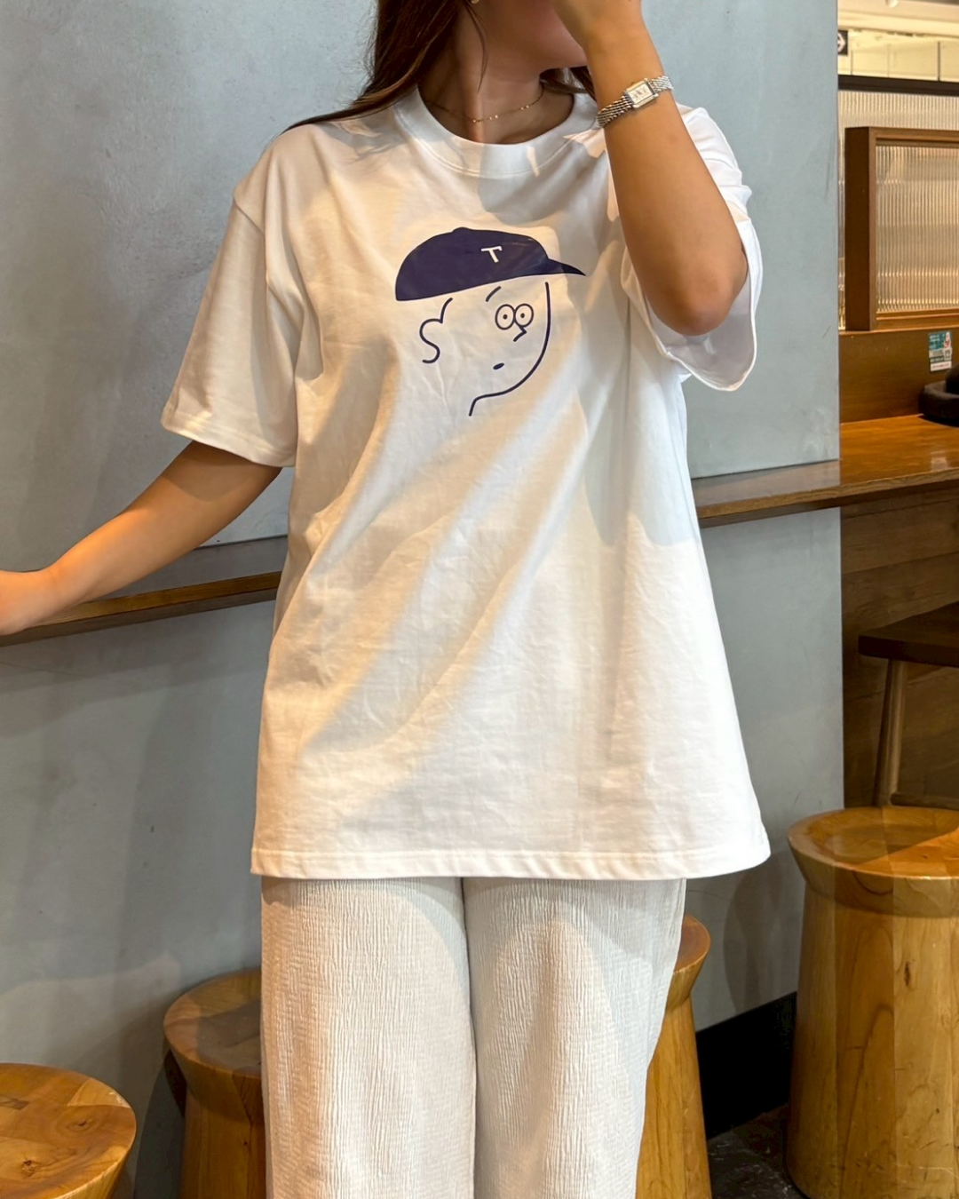 ブルーキャップTシャツ TM0034