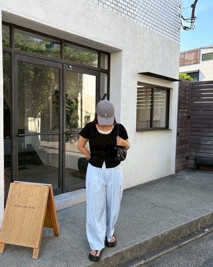 ワイドシルエットドレープパンツ TM0053