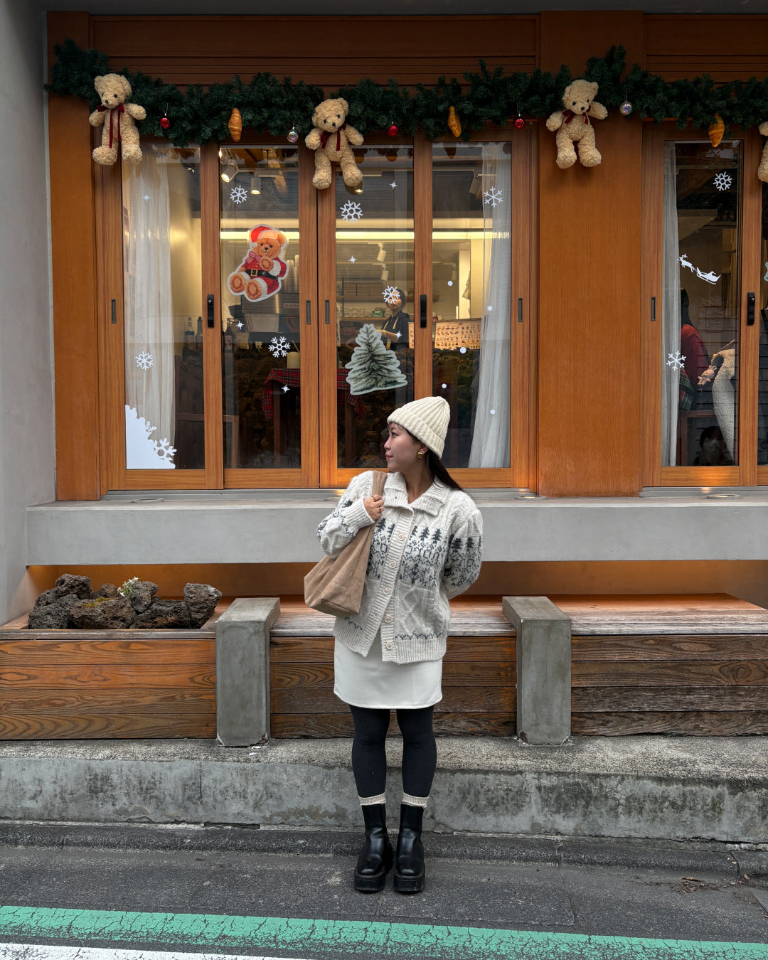 ノルディック柄カーディガンセーター TM0137