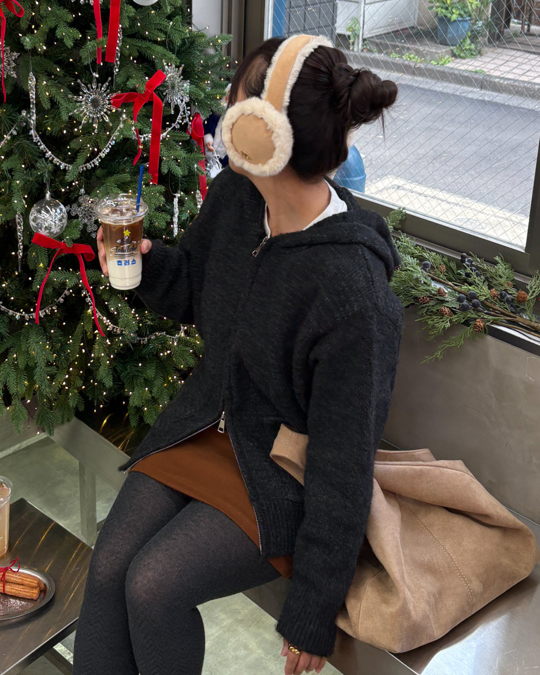 ルーズスタイルニットカーディガン TM0138