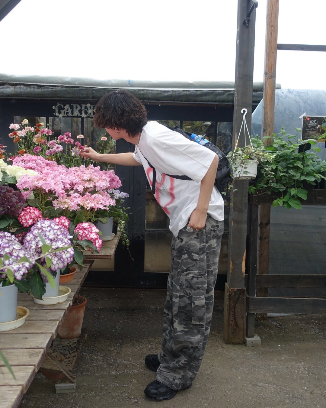 HEARTプリントTシャツ TN0091