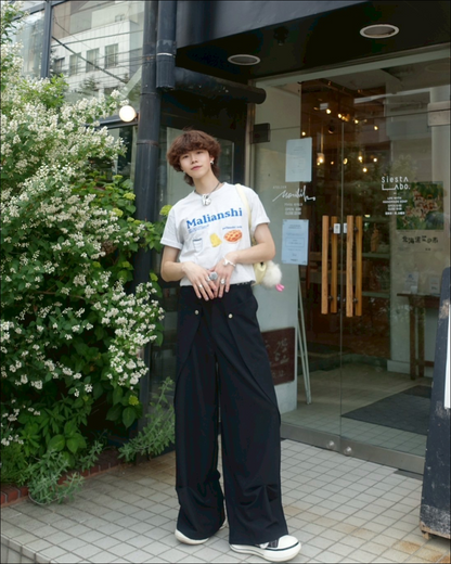 パッチオープンストレートパンツ TN0101
