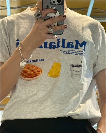 FOODプリントTシャツ TN0119