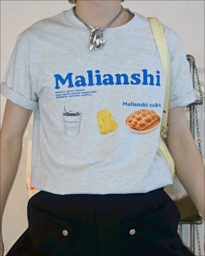 FOODプリントTシャツ TN0119