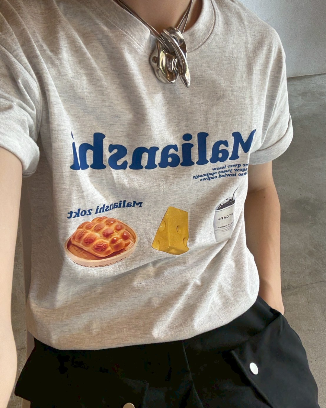 FOODプリントTシャツ TN0119