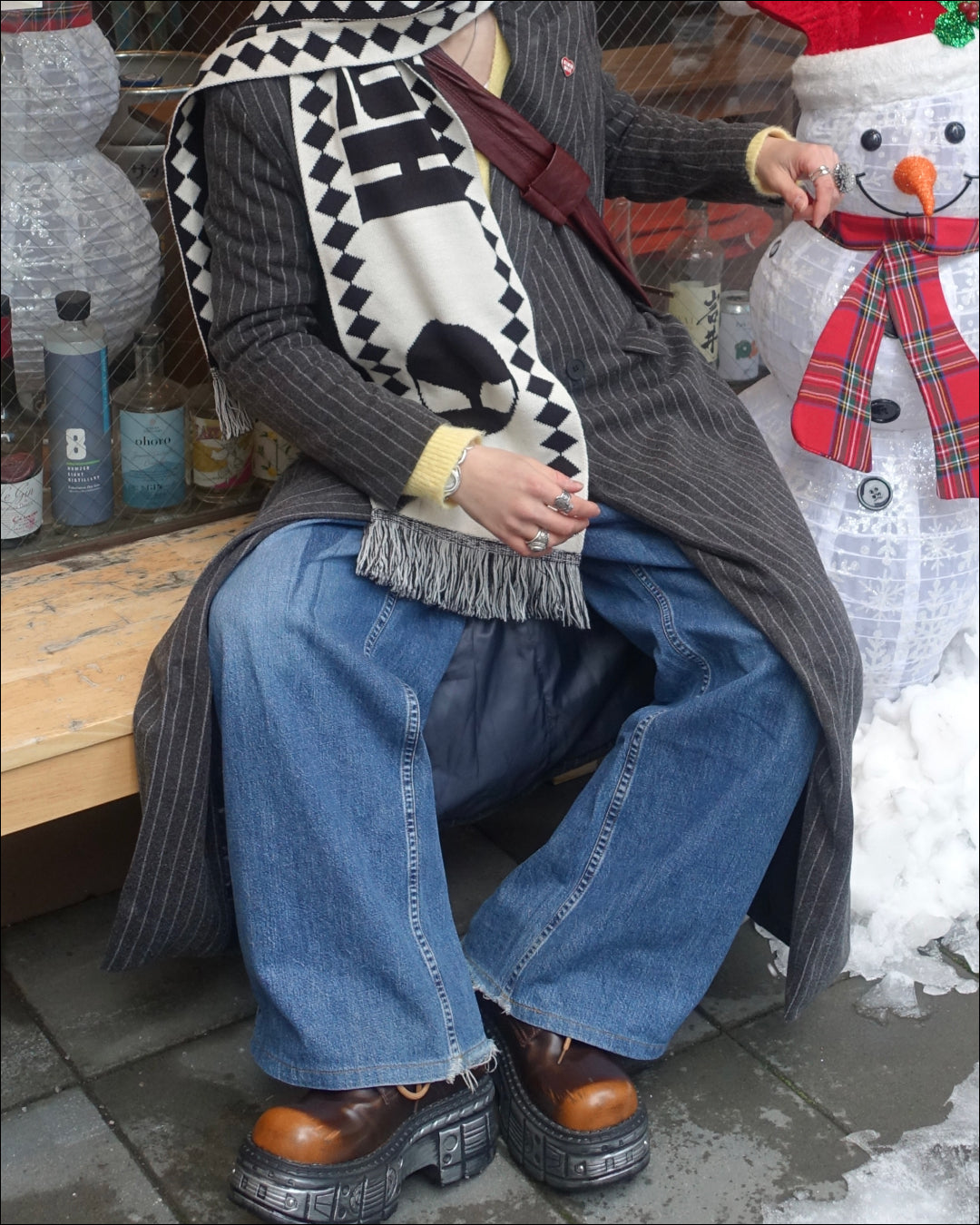 ストライプロングコート TN0289