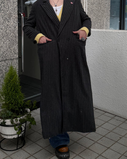 ストライプロングコート TN0289