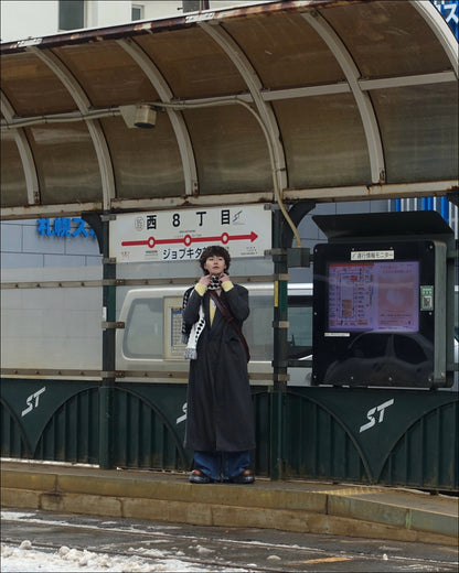 ストライプロングコート TN0289