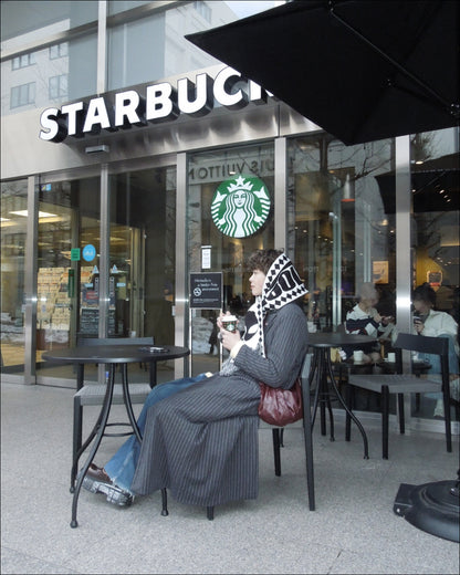 ストライプロングコート TN0289