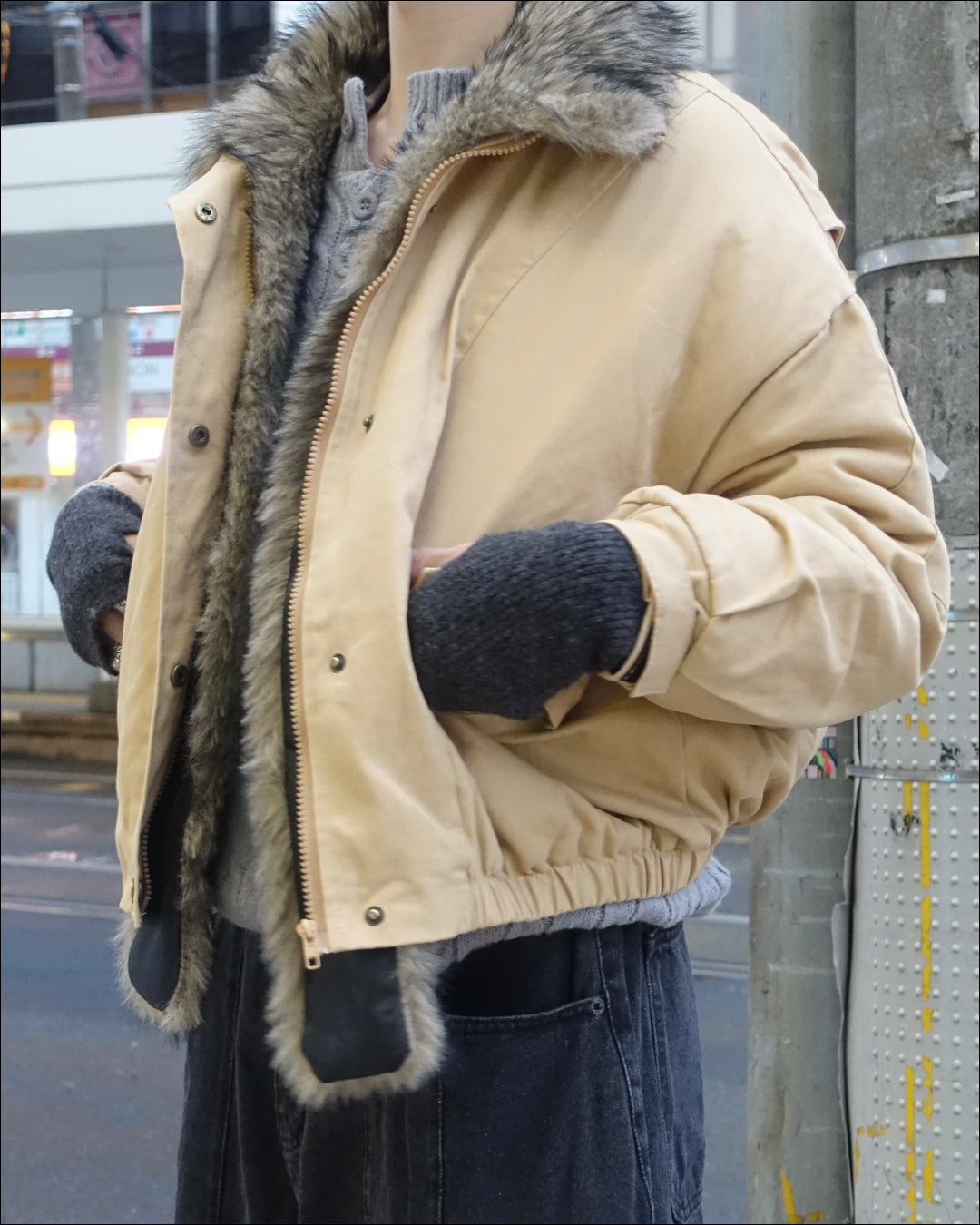 ファーデザインジャケット TN0299