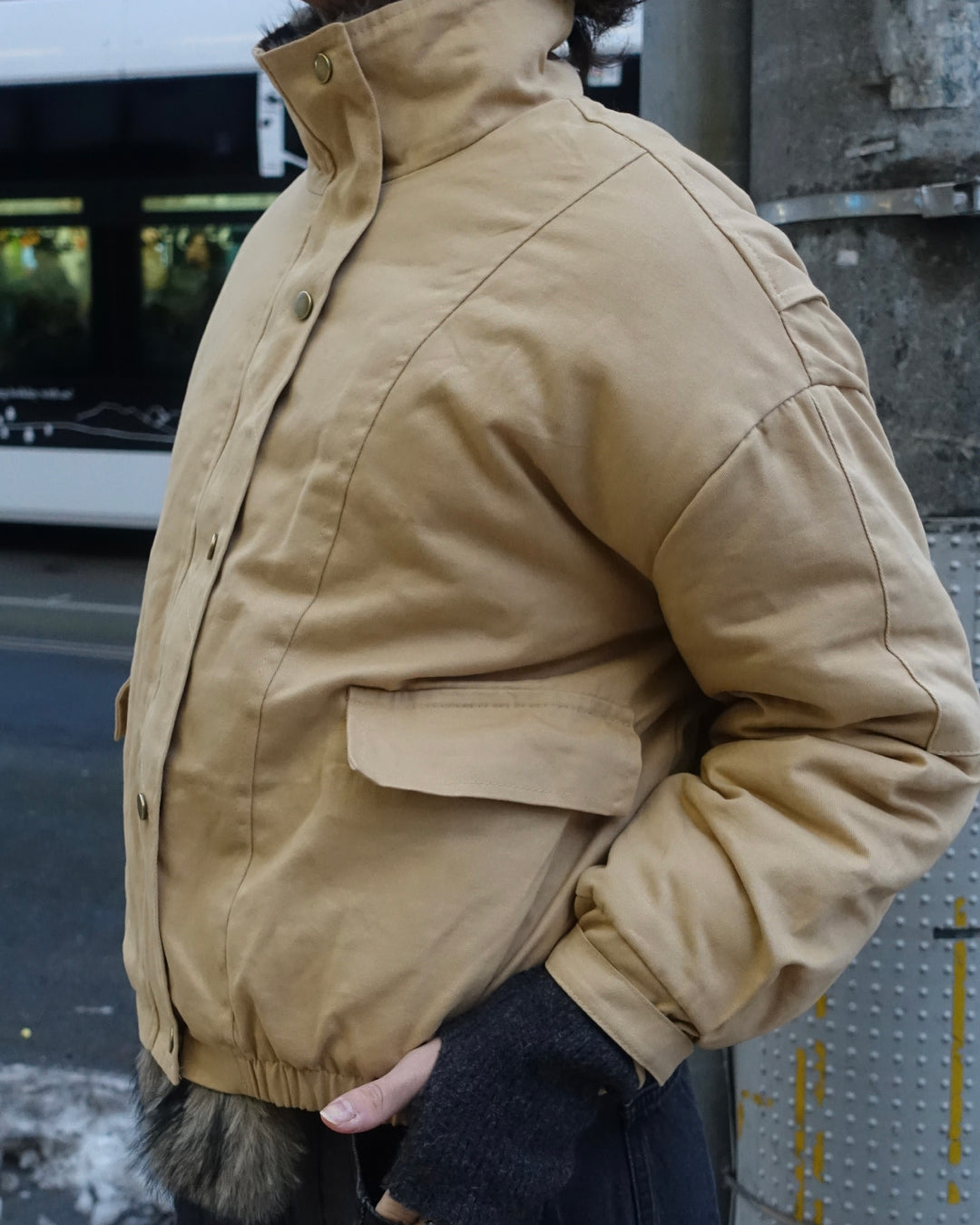 ファーデザインジャケット TN0299