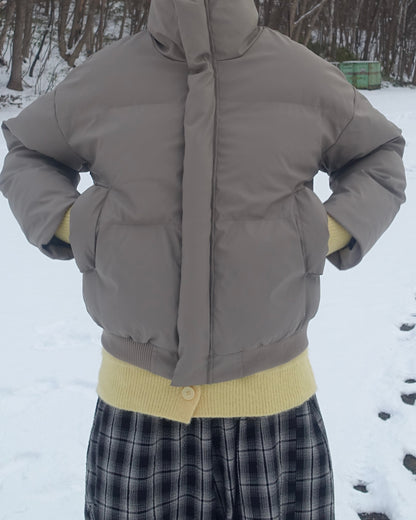 ハイネックショート丈ダウンジャケット TN0274