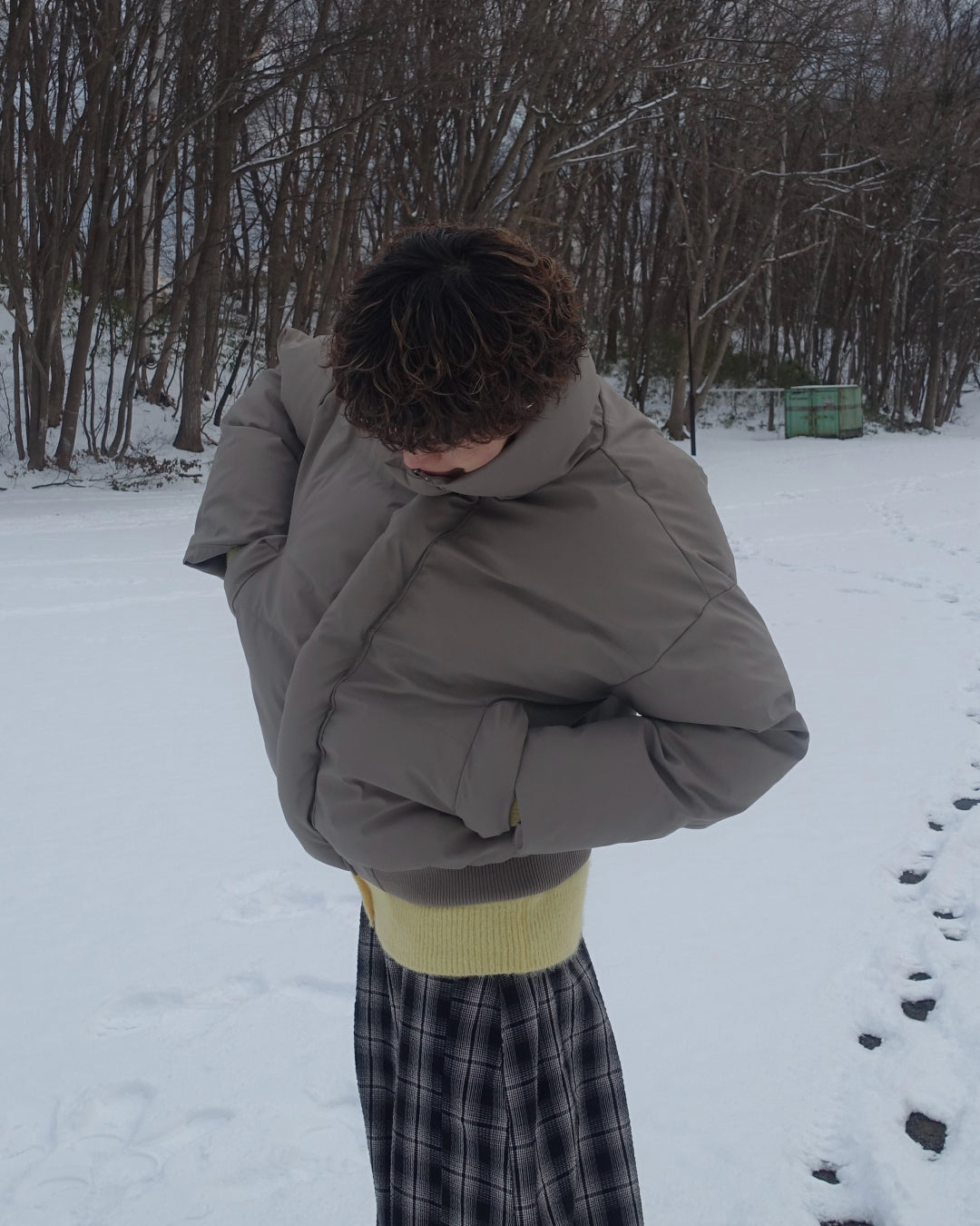 ハイネックショート丈ダウンジャケット TN0274