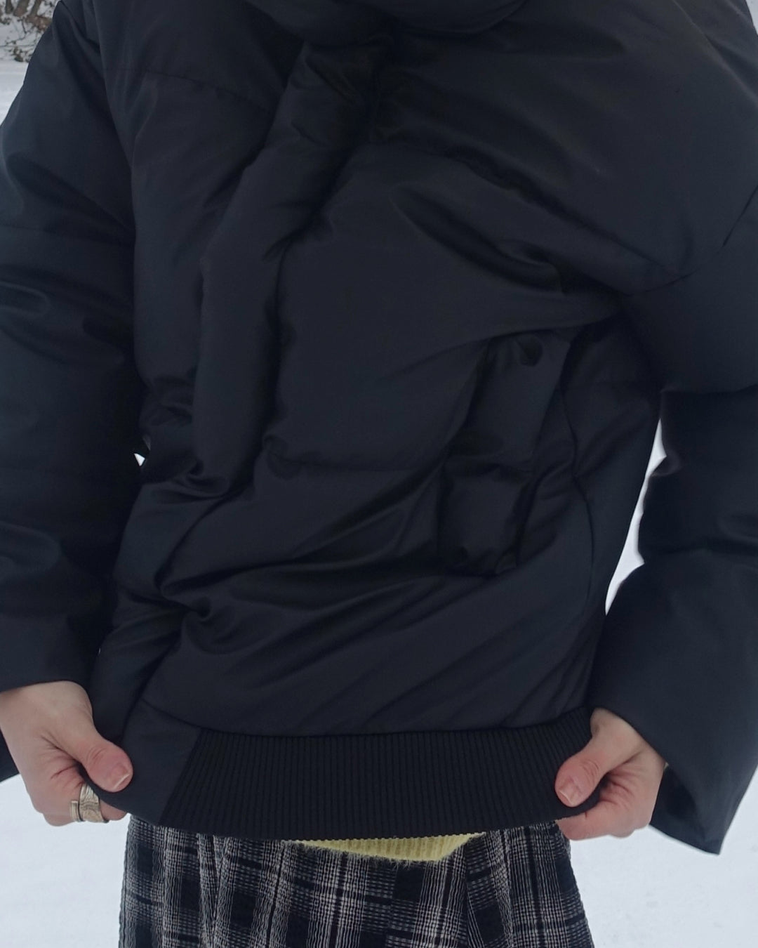 ハイネックショート丈ダウンジャケット TN0274