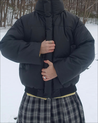 ハイネックショート丈ダウンジャケット TN0274