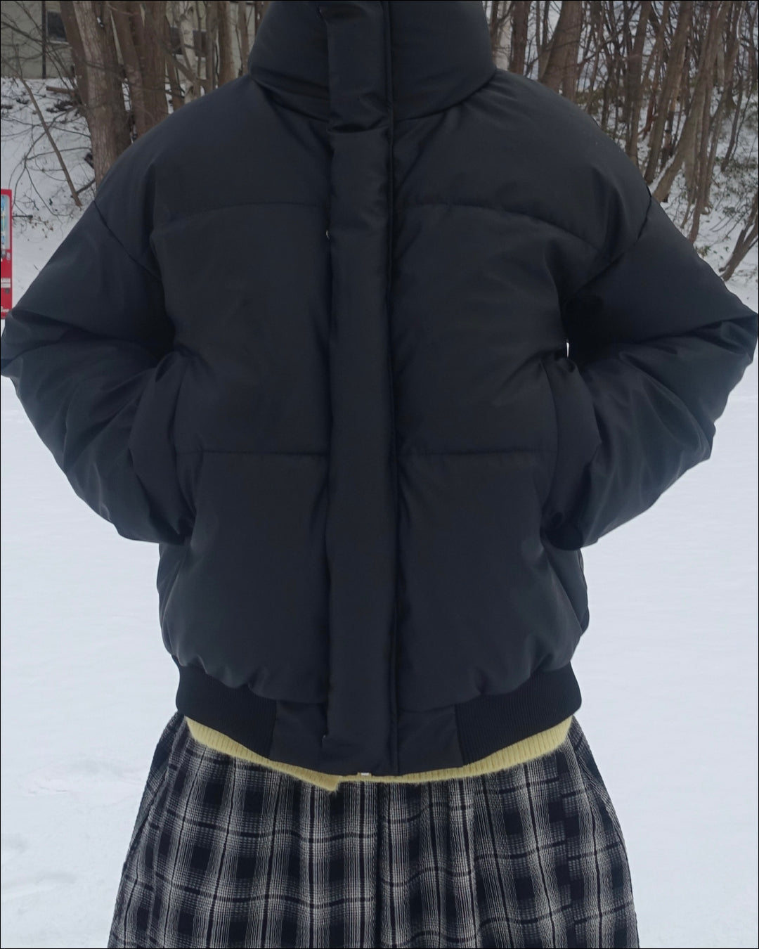 ハイネックショート丈ダウンジャケット TN0274