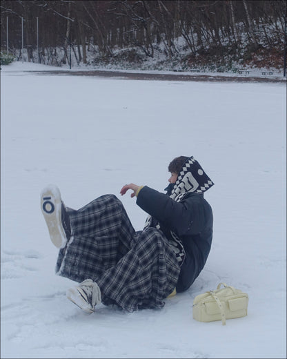 ワイドレッグチェックパンツ TN0311