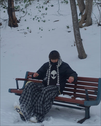 ワイドレッグチェックパンツ TN0311