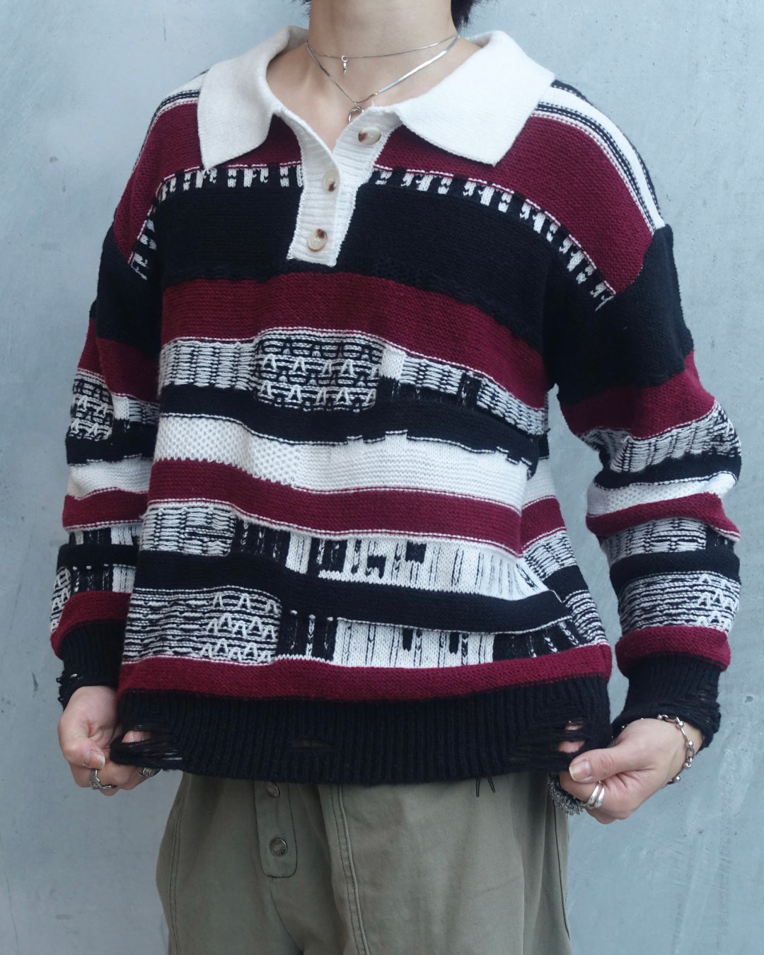 デザインニットポロ TN0312