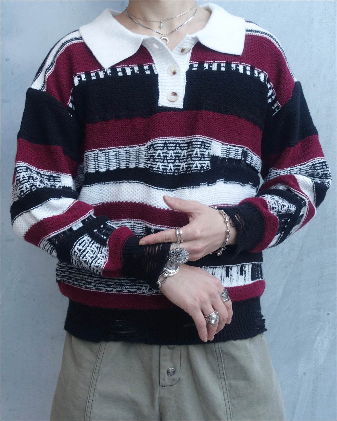 デザインニットポロ TN0312