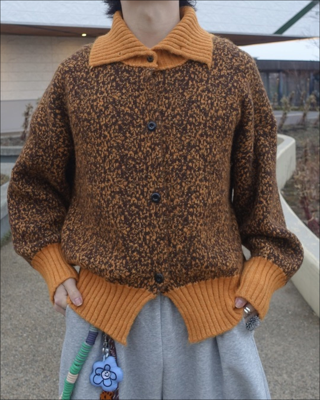 ハイネックボタンニット TN0313