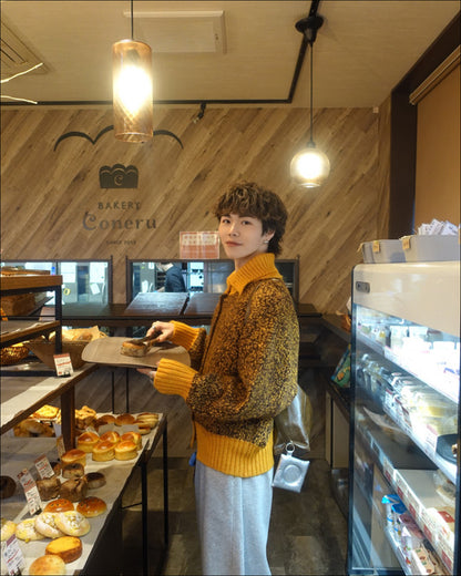 ハイネックボタンニット TN0313