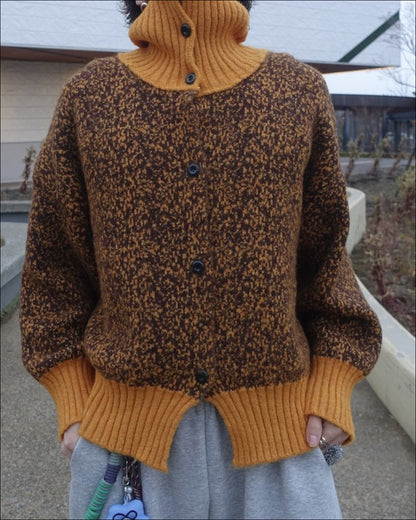 ハイネックボタンニット TN0313