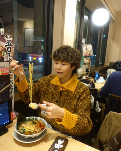 ハイネックボタンニット TN0313