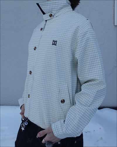 チェック柄ショートジャケット TN0378