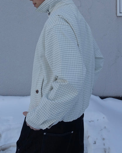 チェック柄ショートジャケット TN0378