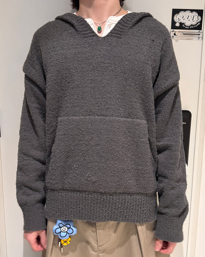 【即納】Vネックニットパーカー TN0384