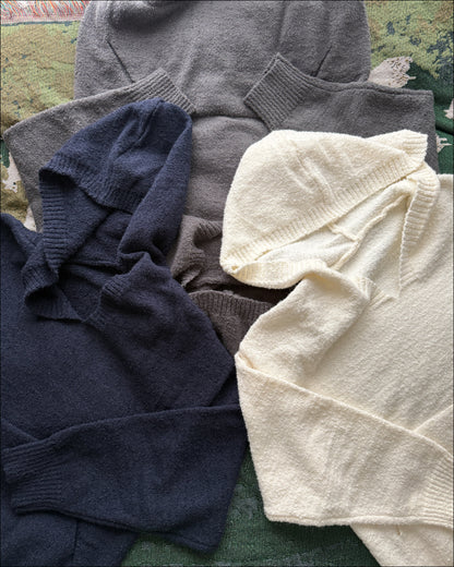 【即納】Vネックニットパーカー TN0384