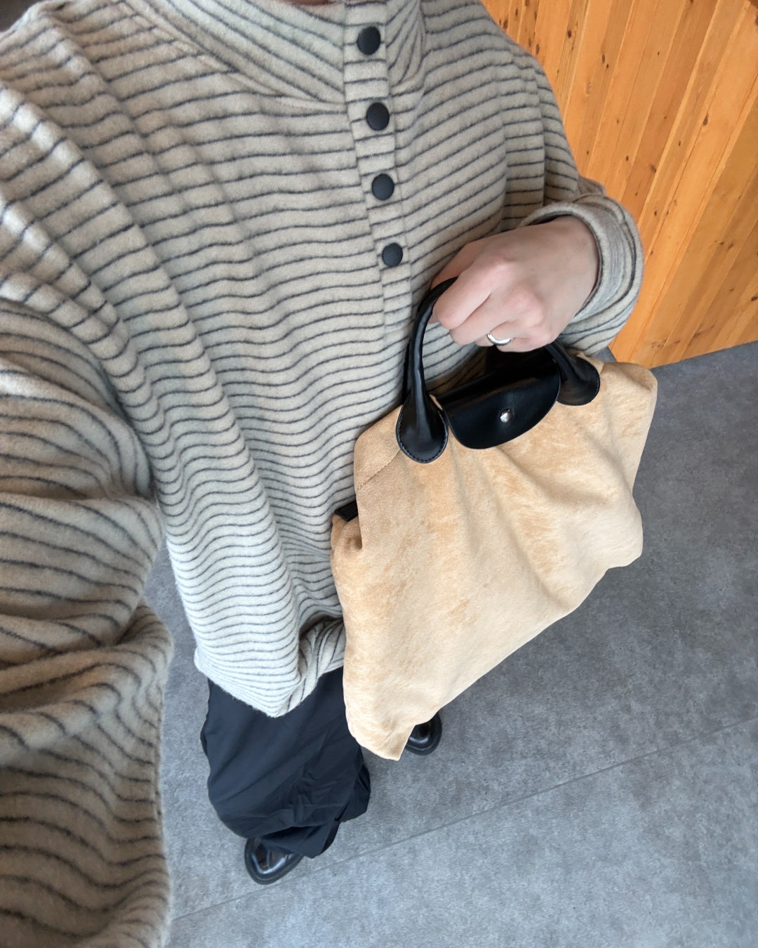 スエードステッチ2WAYバッグ TN0418