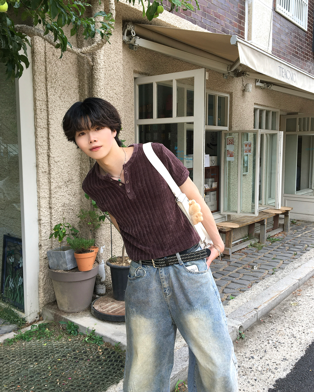 ウォッシュドヘンリーTシャツ TN0509