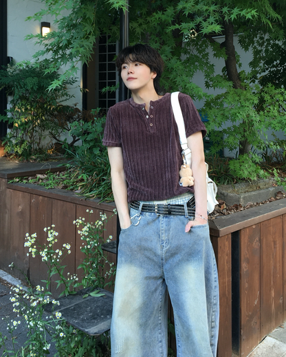 ウォッシュドヘンリーTシャツ TN0509