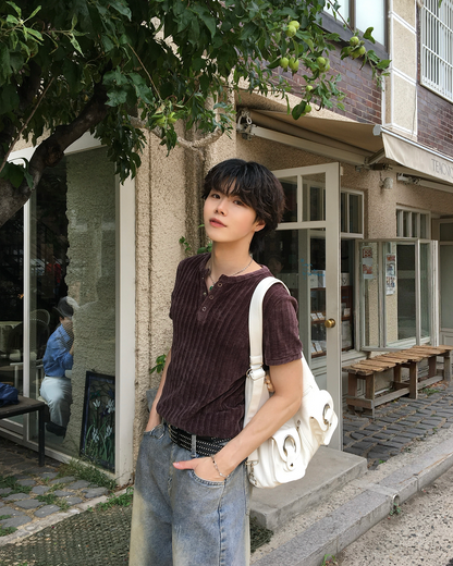 ウォッシュドヘンリーTシャツ TN0509