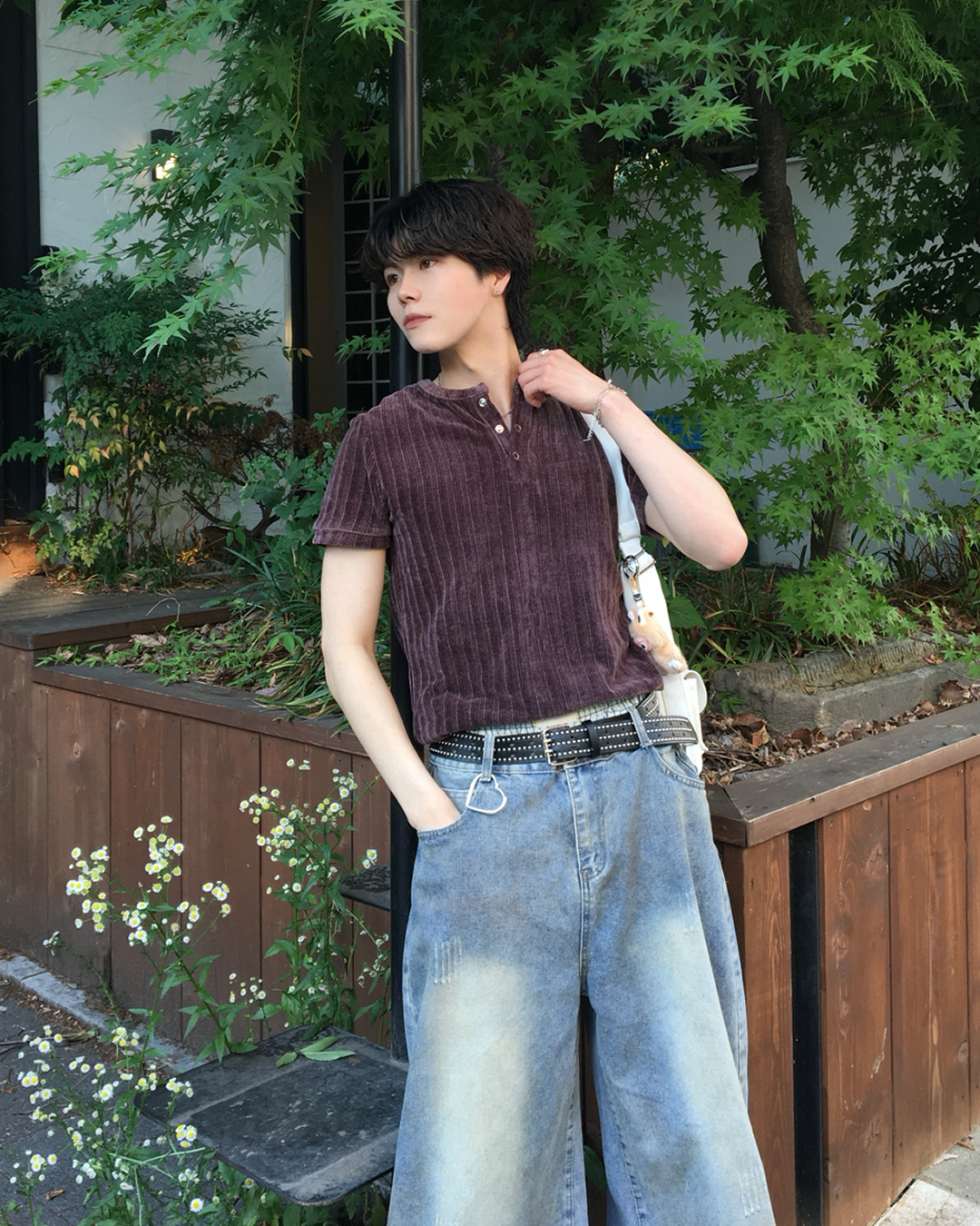 ウォッシュドヘンリーTシャツ TN0509