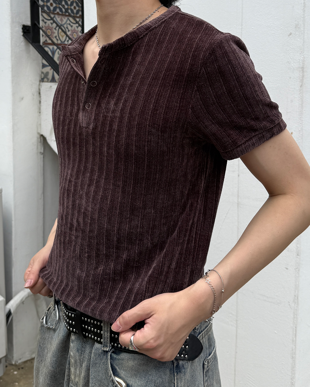 ウォッシュドヘンリーTシャツ TN0509