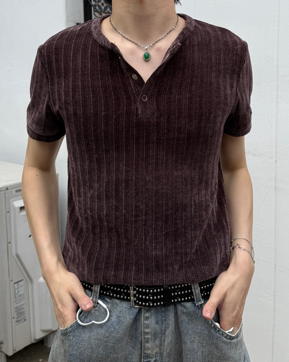 ウォッシュドヘンリーTシャツ TN0509